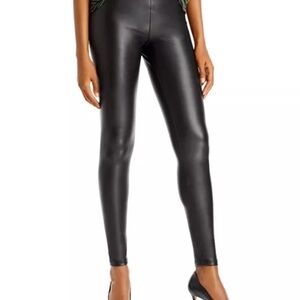 Aqua Black Leggings Full-Length Slim Fit